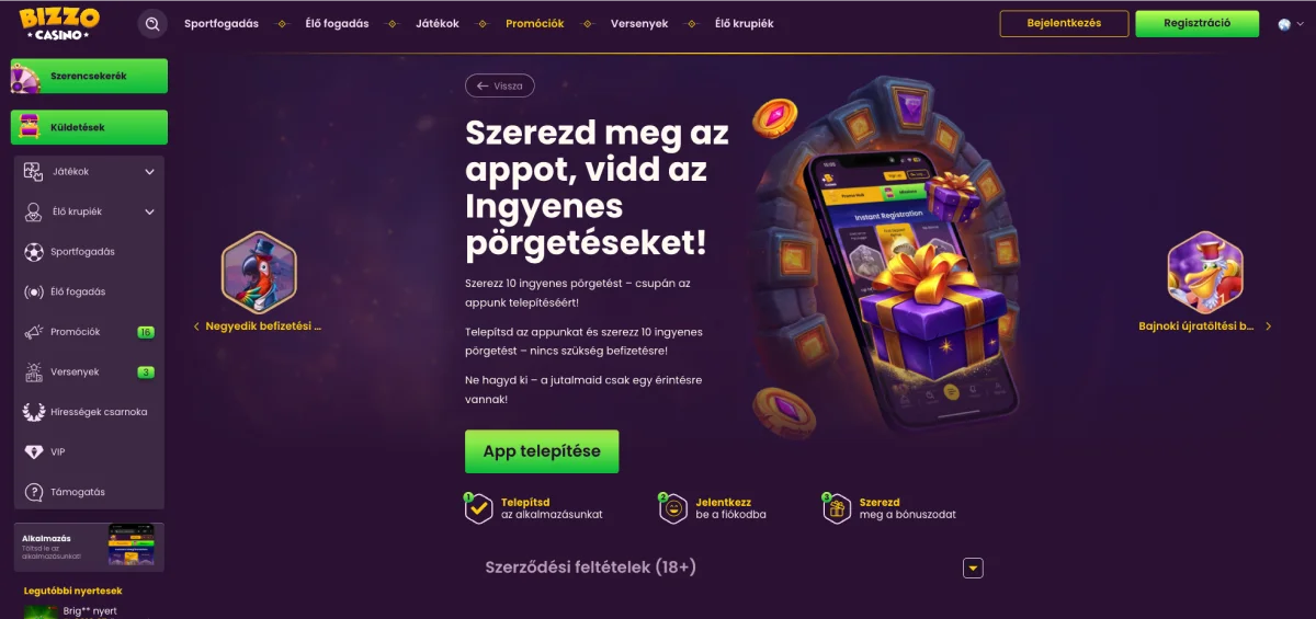 Bizzo Casino Mobil Kaszinó
